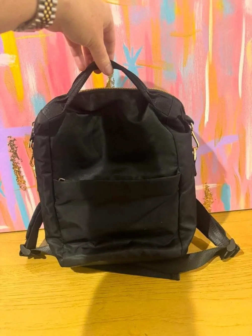 a new day small backpack / purse